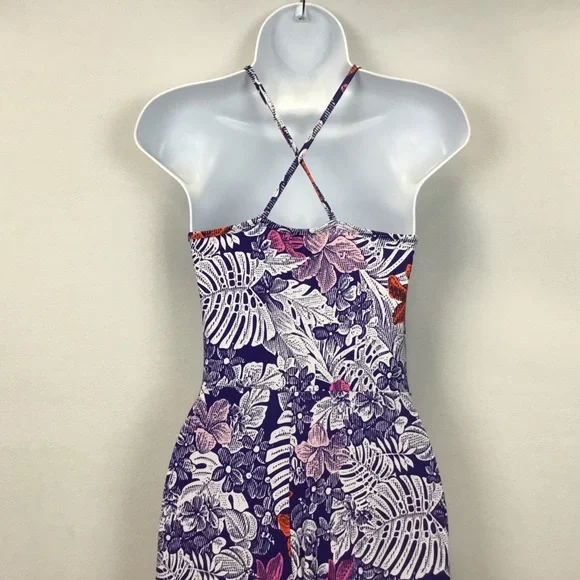 Tori Richard Honolulu Hawaiian Tropical Floral Wide Leg Brady Jumpsuit Size XS - Picture 4 of 8